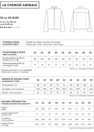 Atelier Brunette - La Chemise Amirale