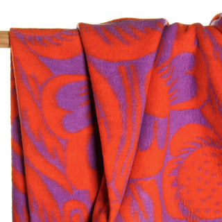 Wool Knit - bloemen - rood en paars - Atelier Jupe