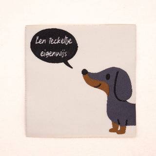 Naailabel - een teckeltje eigenwijs - Loop & Label