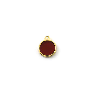 Doorkijkbedeltje - rond - goud