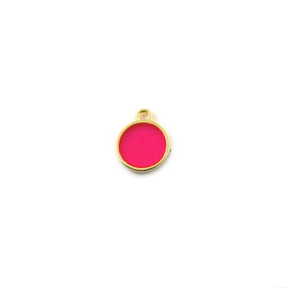 Doorkijkbedeltje - rond - goud