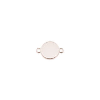 Doorkijkbedeltje - rond - zilver
