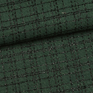 Chanel - geruit - groen & glitter - Editex