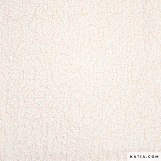 Teddy - effen - beige - Katia Fabrics