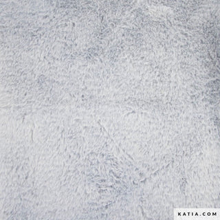 Fluffy - effen - lichtblauw - Katia Fabrics