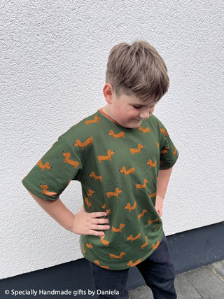 French Terry - teckel - khaki - Swafing