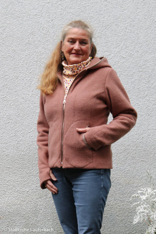 100% Merinofleece - bordeaux - Swafing
