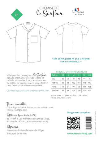 Les BG - chemisette - le Surfeur