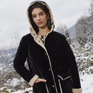 Gewatteerd - zigzag - zwart - Katia Fabrics