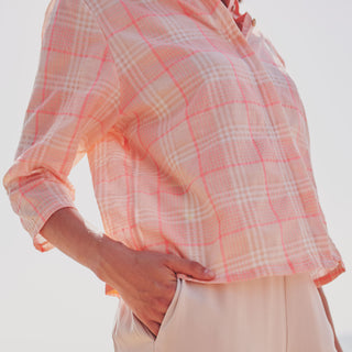Madras - fluo - zalmroze - Katia Fabrics