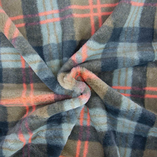 Fluffy - geruit - fluo - Katia Fabrics