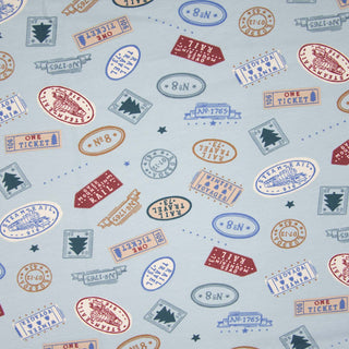 Katoentricot - reisstempels - Katia Fabrics
