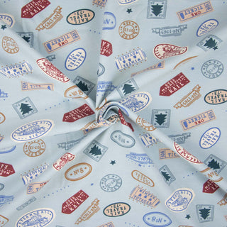 Katoentricot - reisstempels - Katia Fabrics