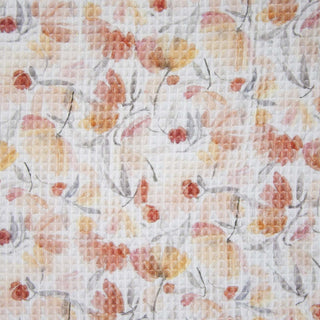 Wafelkatoen - bloemen - herfst - Katia Fabrics