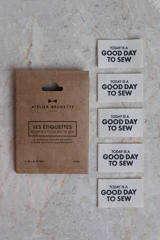 Naailabels - Today Is A Good Day To Sew - Atelier Brunette