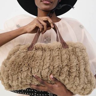 Handvaten in synthetisch leer - 35cm