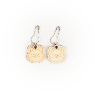 Katia - steekmarkeerders met houten dierenkopjes