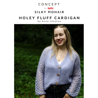 Katia Concept - Silky Mohair - Holey Fluff Cardigan