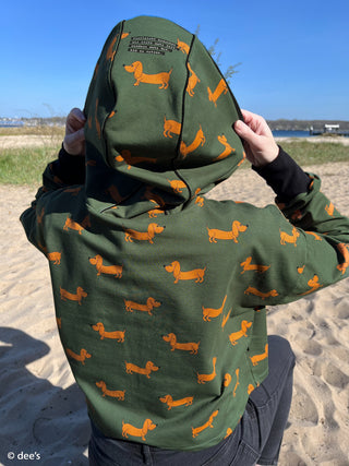 French Terry - teckel - khaki - Swafing