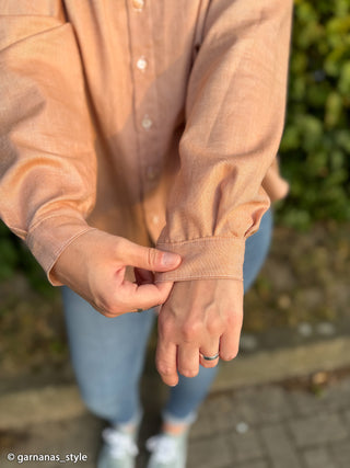 Katoen - chambray - roest - Swafing