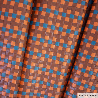 Leer - geweven - sunset - Katia Fabrics