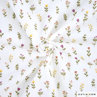 Double gauze - bloemen - andes - Katia Fabrics
