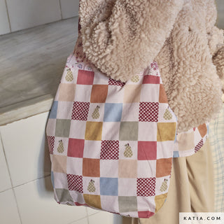 Popeline - geruit - mozaïek - Katia Fabrics