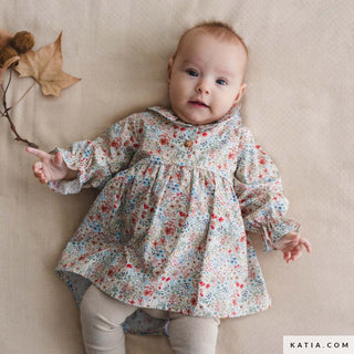 Popeline - fijne bloemen - herfst - Katia Fabrics