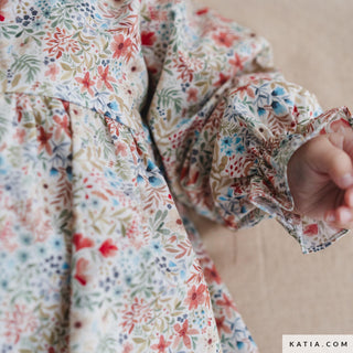 Popeline - fijne bloemen - herfst - Katia Fabrics