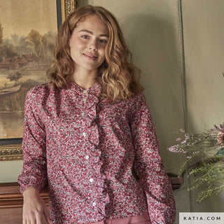 Popeline - bosvruchten - Katia Fabrics