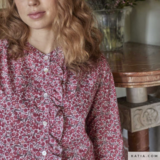 Popeline - bosvruchten - Katia Fabrics