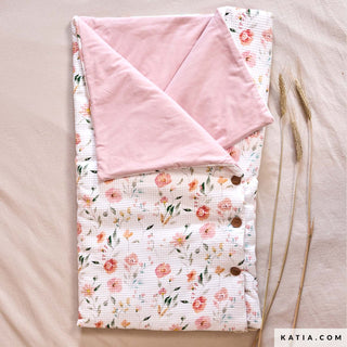 Wafelkatoen - bloemen - Katia Fabrics