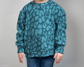 Soft knit - leopard - petrol