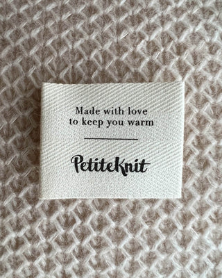 Naailabel - Made with love to keep you warm - PetiteKnit