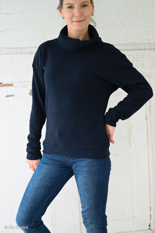 Cotton Knit - donkerblauw - Swafing