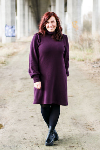 Cotton Knit - paars - Swafing