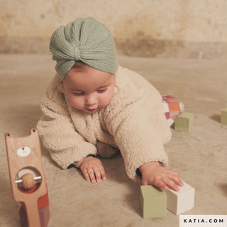 Teddy - effen - beige - Katia Fabrics