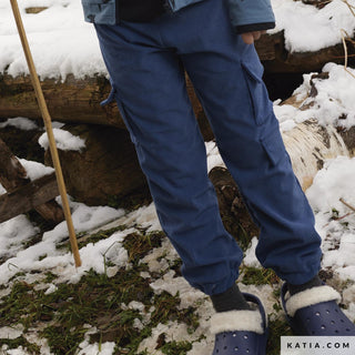 Ribfluweel - grijsblauw - Katia Fabrics