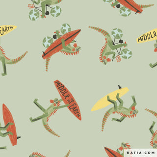 Popeline - hagedissen - Katia Fabrics