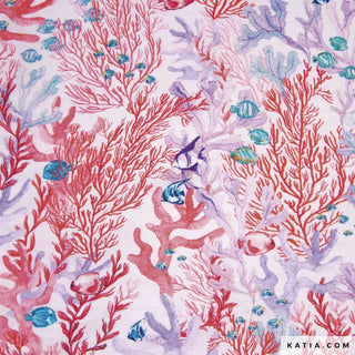 Viscosevoile - koraal - Katia Fabrics