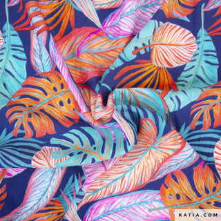 Viscosevoile - monstera - Katia Fabrics