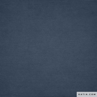 Ribfluweel - middenblauw - Katia Fabrics