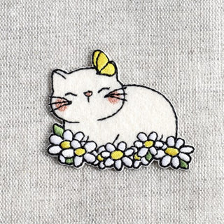 Applicatie - Kat met bloemen