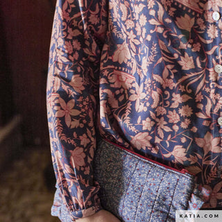 Viscose - bloemen - indiana - Katia Fabrics