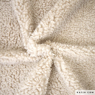 Schapenteddy - effen - beige