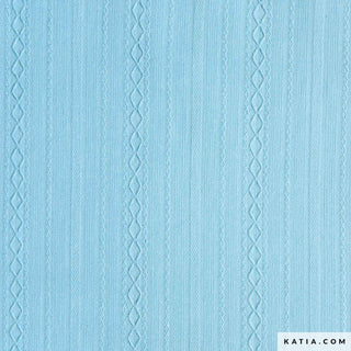 Reliëfkatoen - turquoise - Katia Fabrics