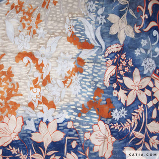 Viscose - grote bloemen - indiana - Katia Fabrics