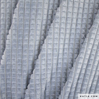 Minky - wafel - lichtblauw - Katia Fabrics
